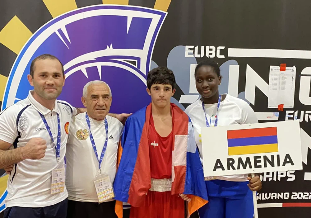 Эрик Арустамян из Арцаха стал чемпионом Европы по боксу (видео)