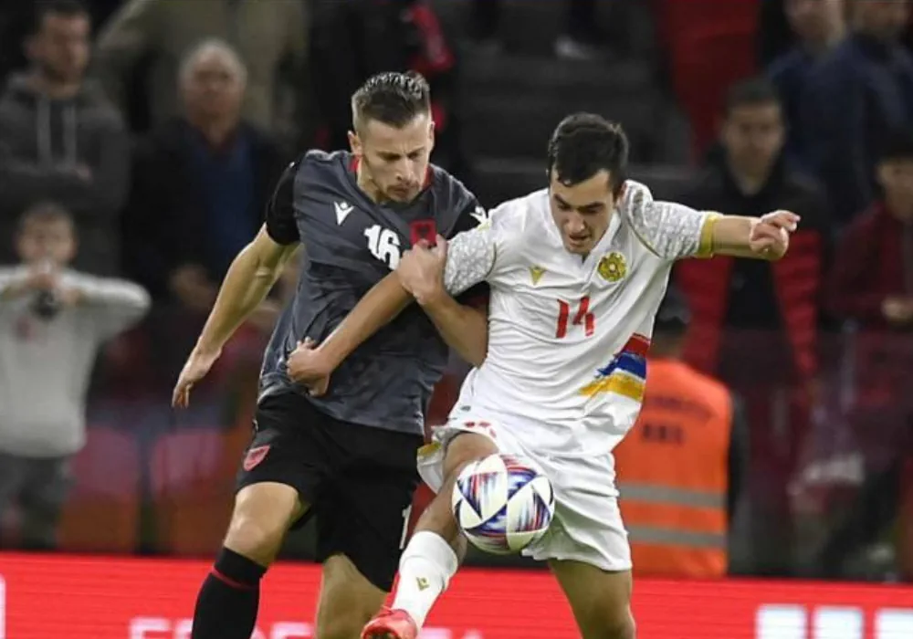 Армения проигрывает Албании в товарищеском матче