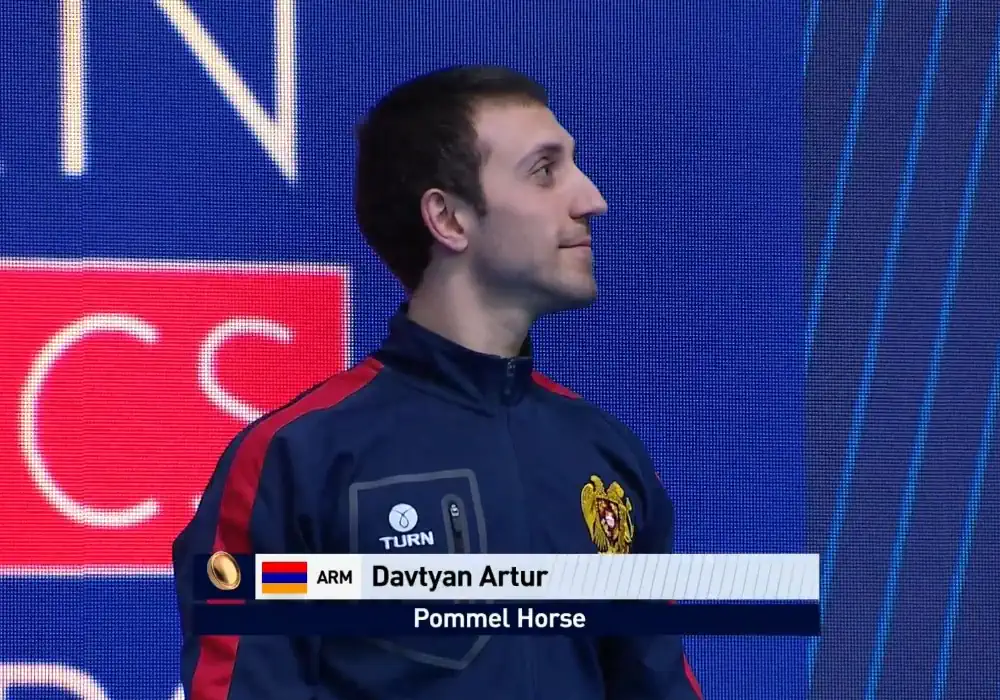 Артур Давтян занял третье место на снаряде конь на ЧЕ (видео)