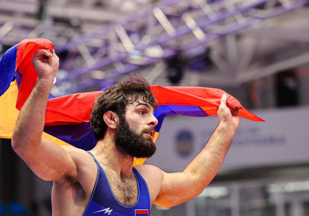 Вазген Теванян в финале Чемпионата Европы по борьбе 2023 (видео)