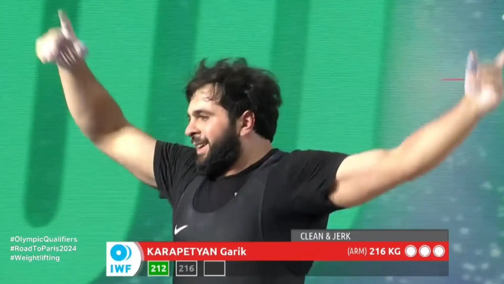 Гарик Карапетян получил олимпийскую квоту по тяжелой атлетике и отправится в Париж