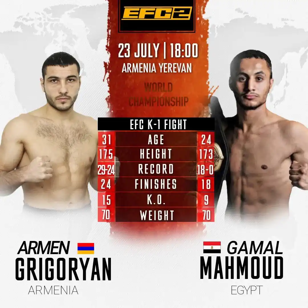Армен Григорян EFC 2 MMA Yerevan