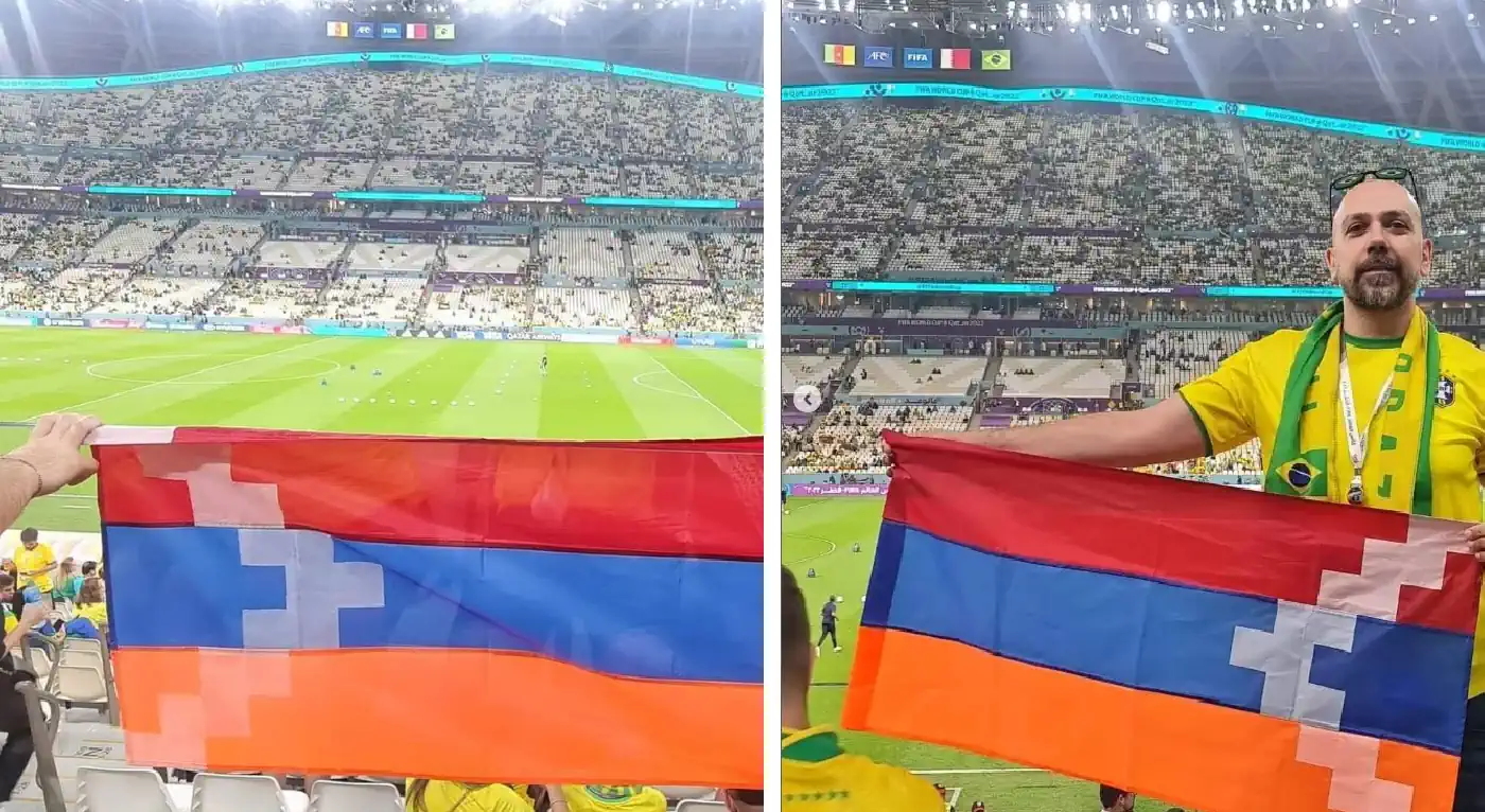 Флаг Арцаха на Чемпионате Мира