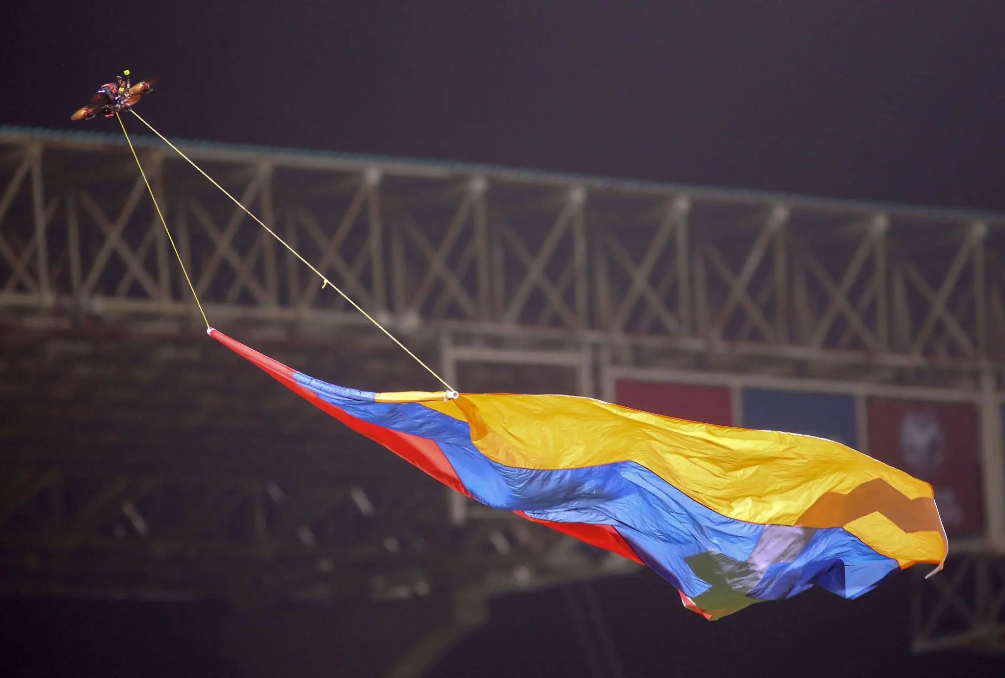 Флаг на матче Армения Хорватия